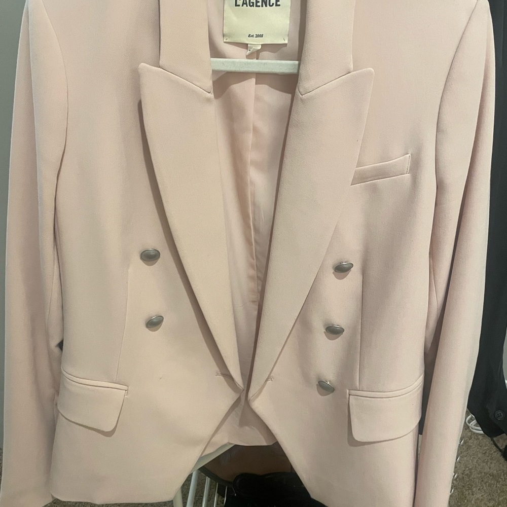 L’AGENCE light pink blazer